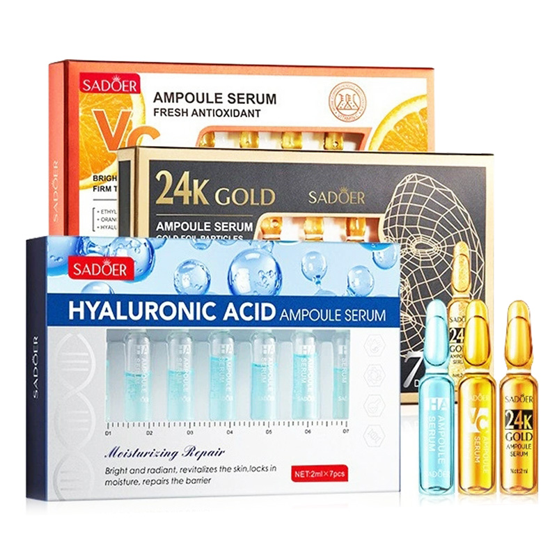Luxury Skincare Wholesale - 7pcs/Kit SADOER Ampoule Vitamin C 24K