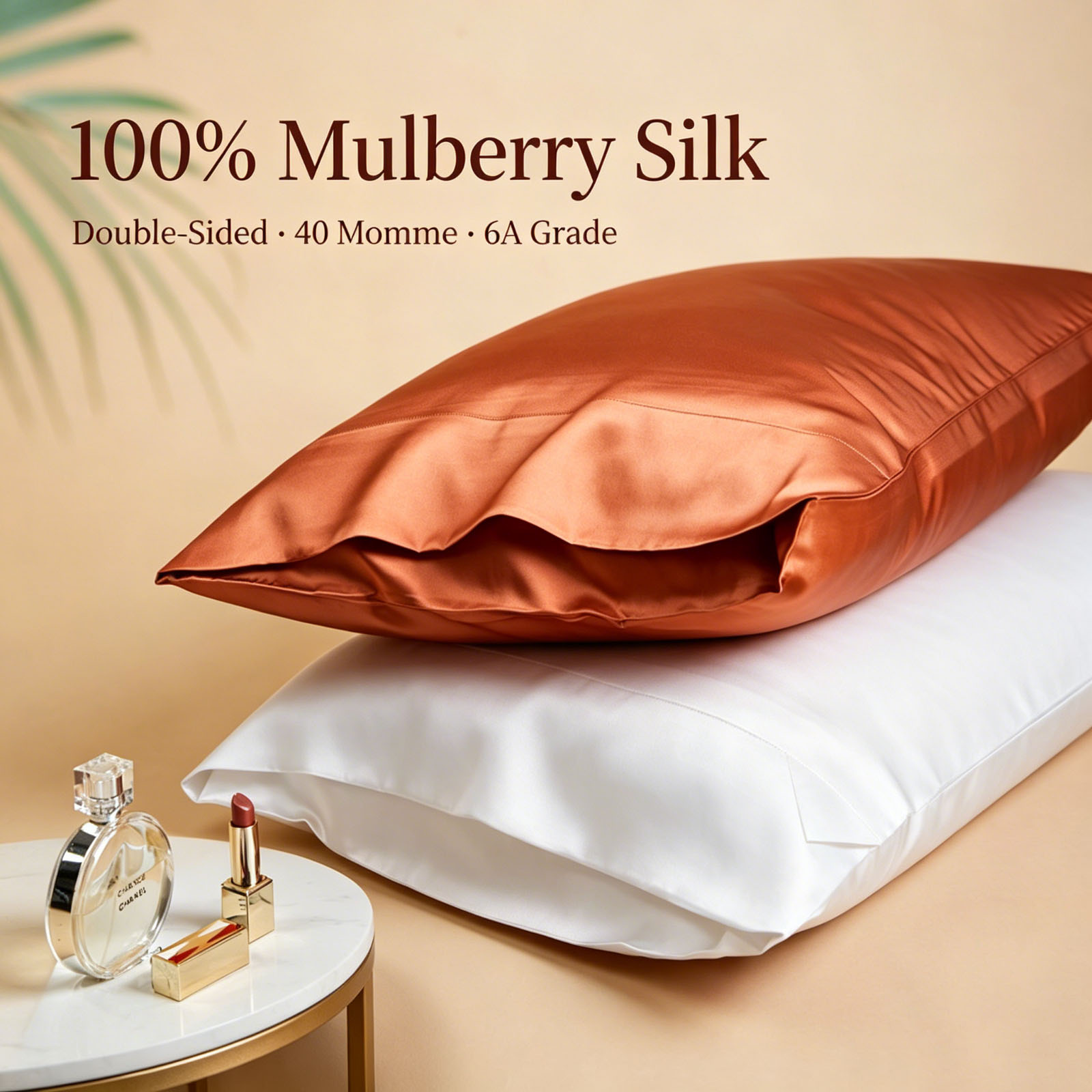 100% Mulberry Silk Pillowcase  - Luxury Queen Skincare recension och pris