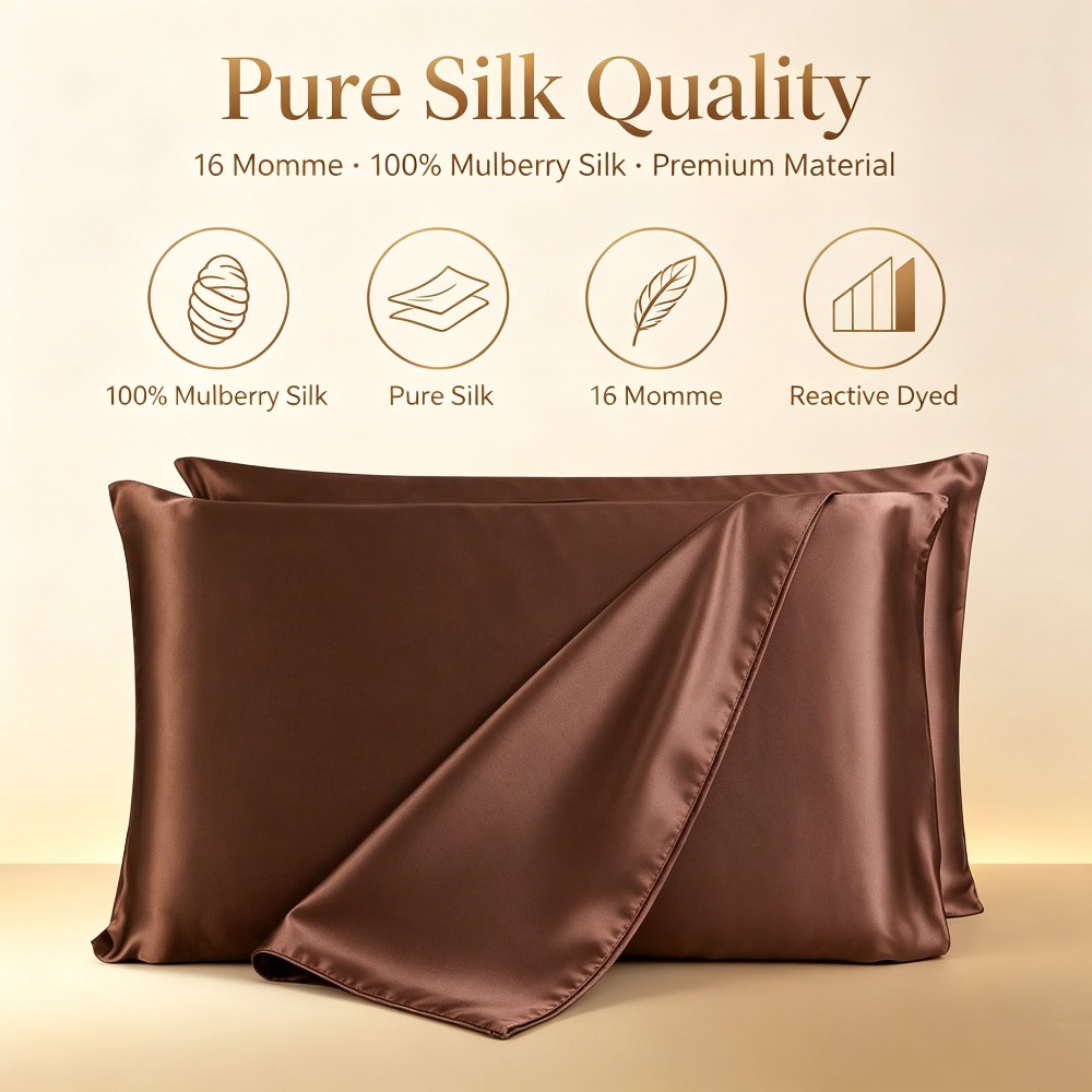 16 Momme Mulberry Silk Pillow  - Luxury Queen Skincare recension och pris