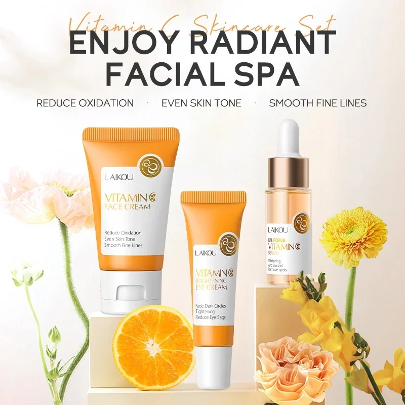 3pcs/Set LAIKOU Vitamin C Faci - Luxury Skincare Wholesale recension och pris