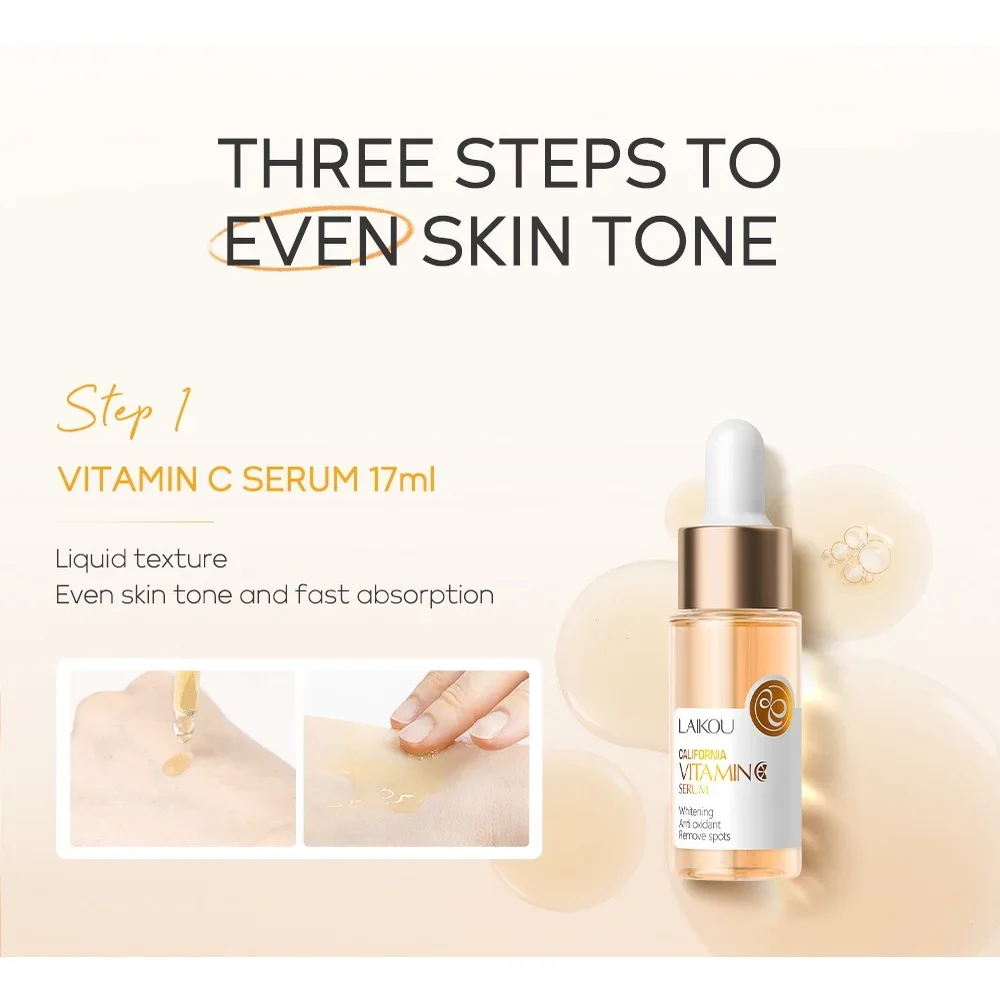 3pcs/Set LAIKOU Vitamin C Faci - Luxury Skincare Wholesale recension och pris
